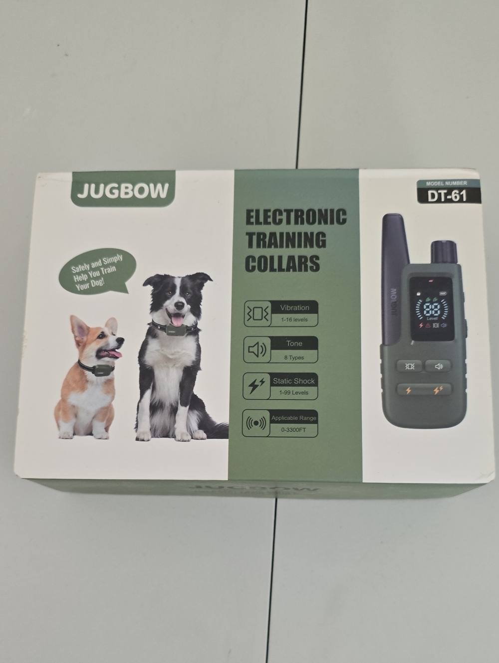 DT-61 Electronic Training Collar - Green/Black